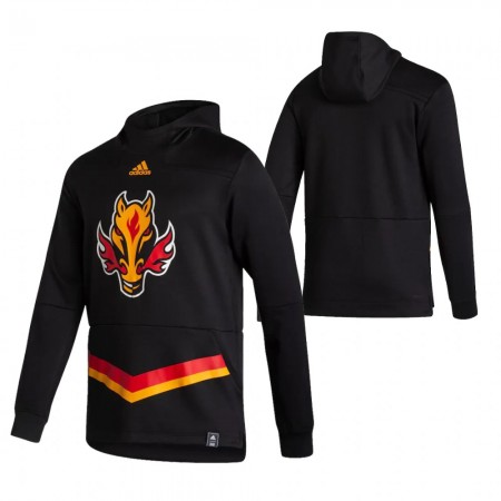 Pánské Calgary Flames Blank 2020-21 Reverse Retro Pullover Mikiny Hooded